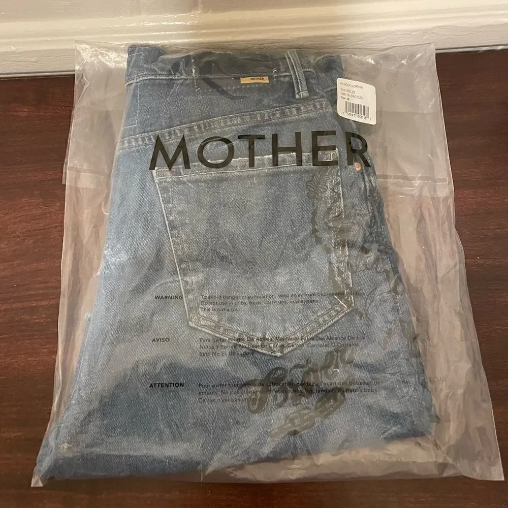 Mother smokin high waist frayed hem shorts size 28 and size 29, NWT